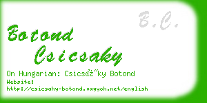 botond csicsaky business card